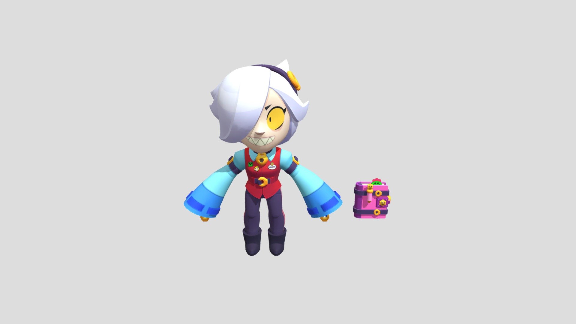 Colette Brawl Stars Download Free 3d Model By Onilak24 Onilak F99cfb9 - brawl stars 3d models download