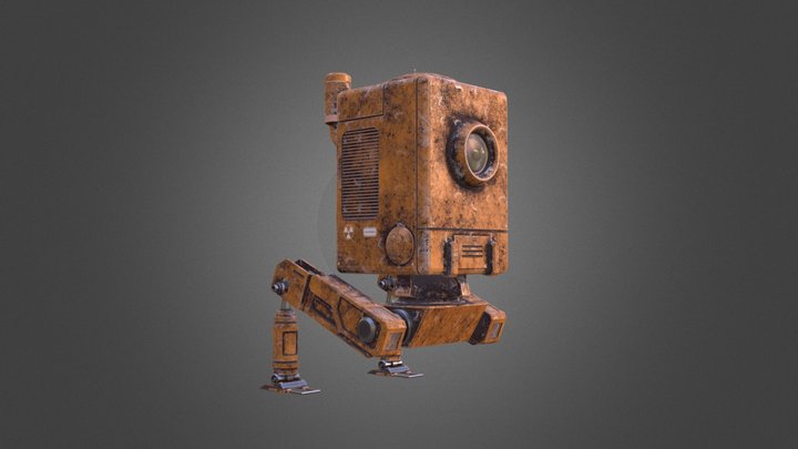 Boxy Robot 3D Model