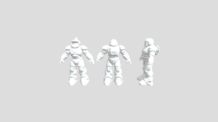 Futuristic Armor Designs 3D Model