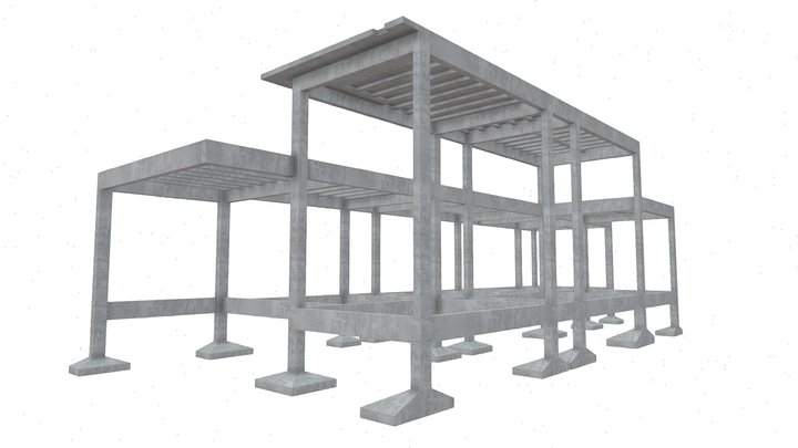 Projeto Estrutural - Residencial - 117 m² - 006 3D Model