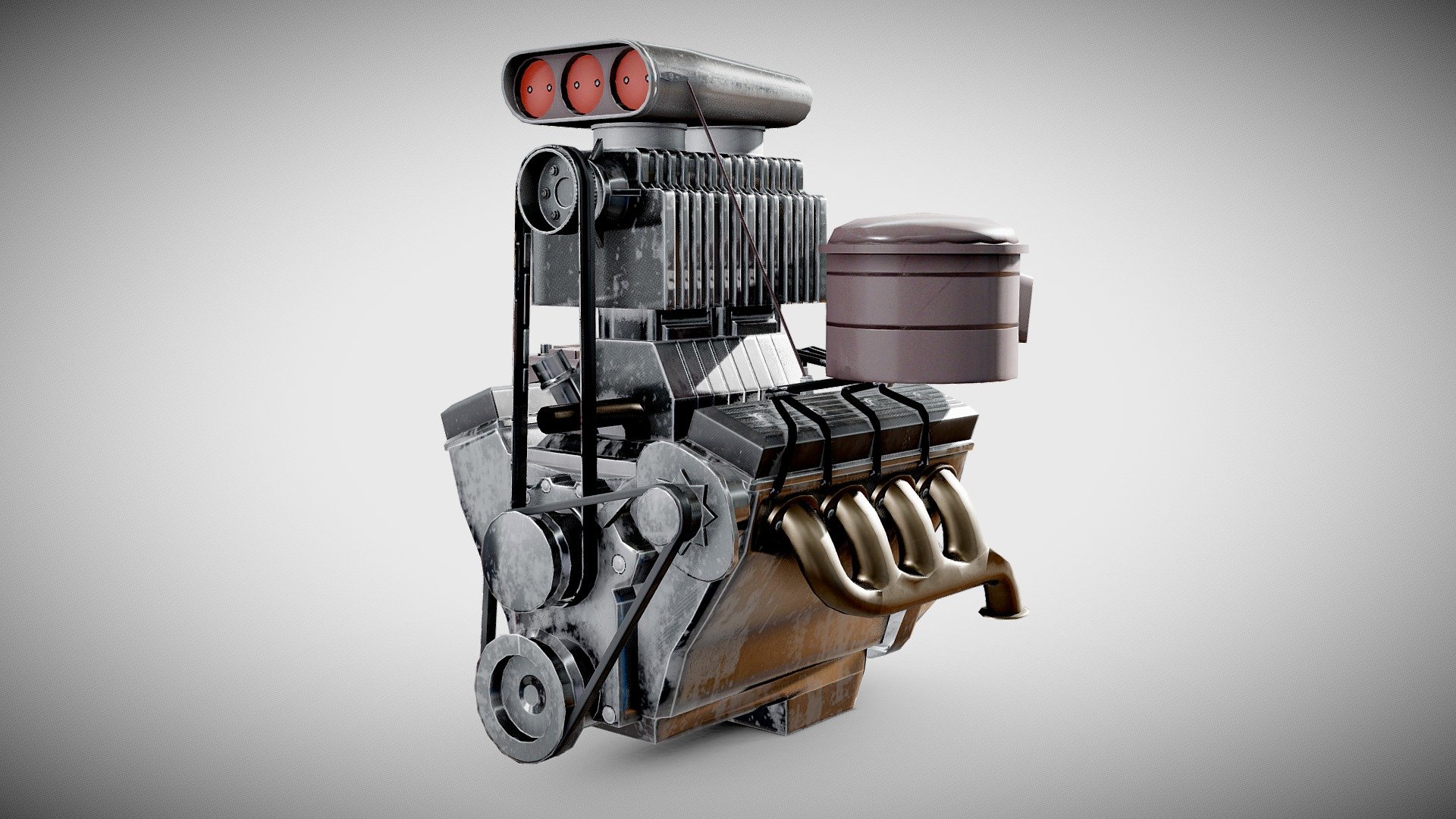 Turbo Engine car Buy Royalty Free 3D model by flawlessnormals