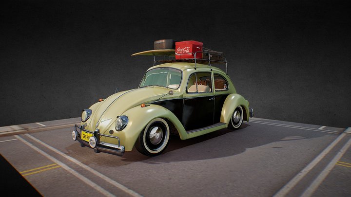 VW Bettle 3D Model