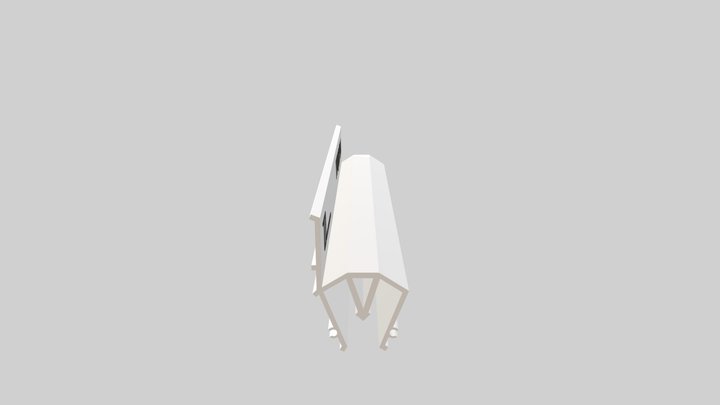 Perfil para techos retroiluminados TTQR P36 3D Model