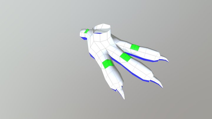 Chicken feet 3D Model