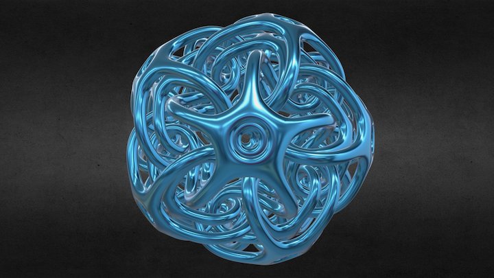 Double Layered Interlocked Dodecahedron 3D Model