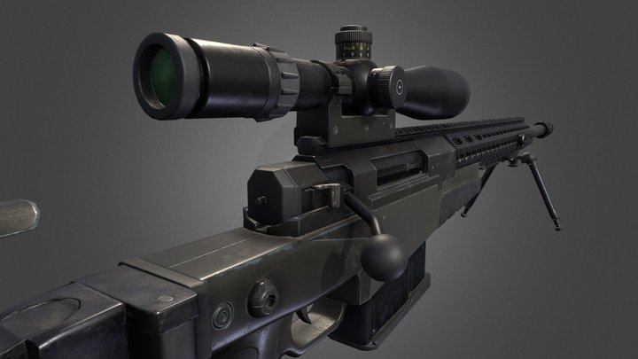 AXMC Sniper rifle 3D Model