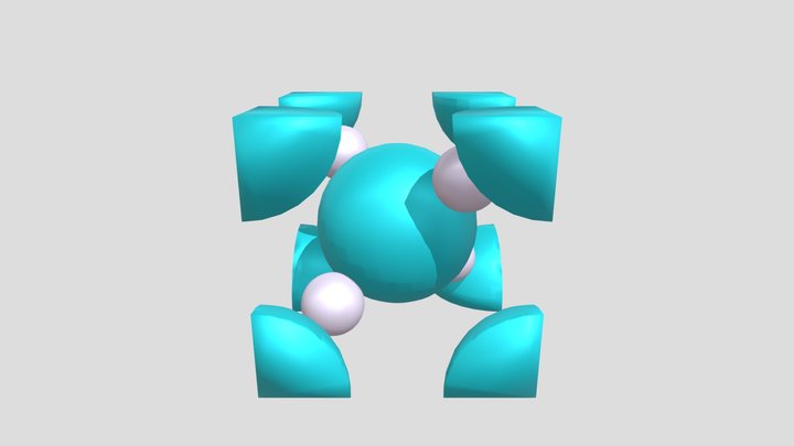 Unit Lattice(Ag2O, Silver oxide) 3D Model