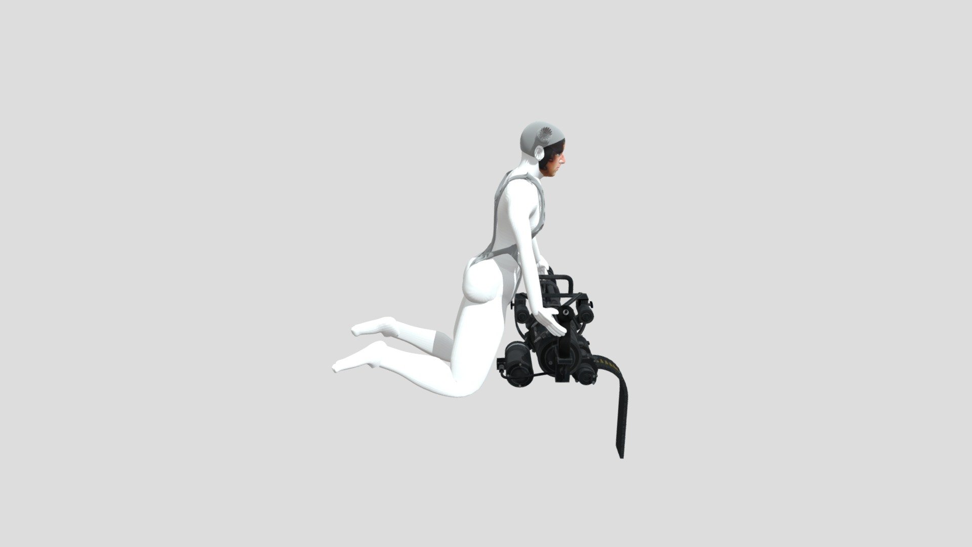 MINIGUN POSE - 3D model by Daniel.Estuardo.Huertas.Boj [f9a178b ...