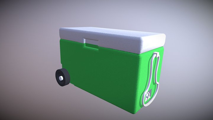 Wheeled beach cooler Closed