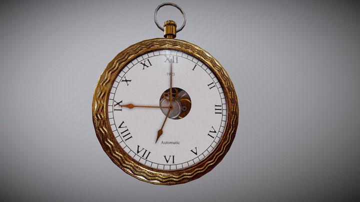 Pocket Watch | Animated | Ornamented 3D Model