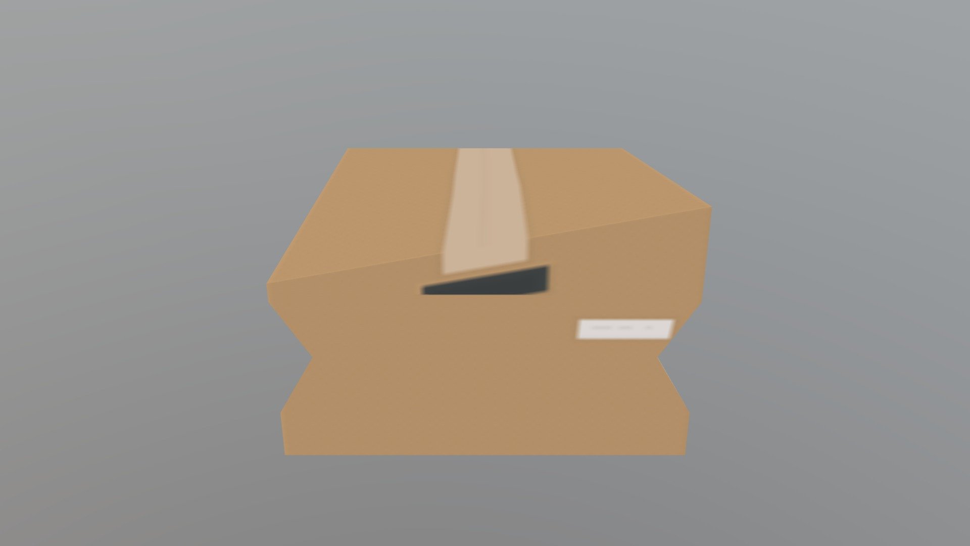 Box Cartoon Crashed