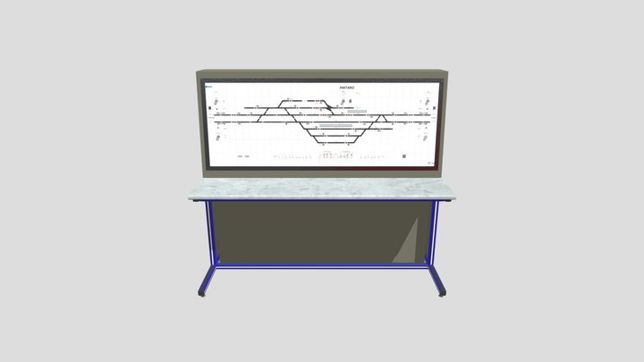[ESP] Mesa de enclavamientos de Mataró 3D Model