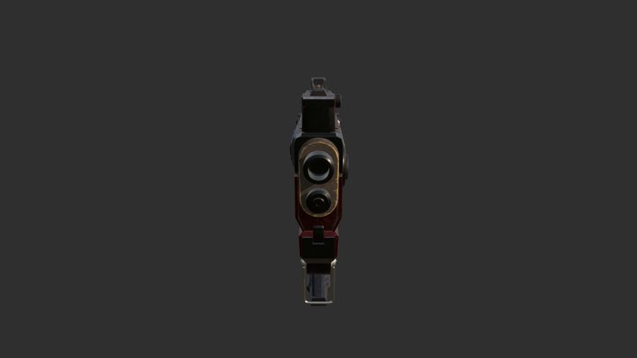 SciFi_Gun 3D Model