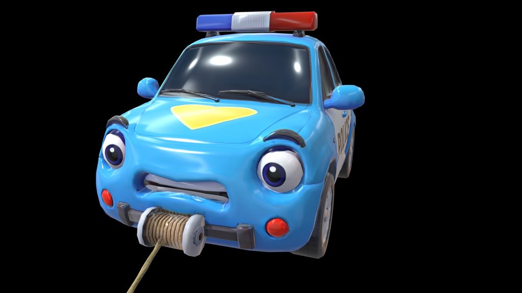 Police car 3d model