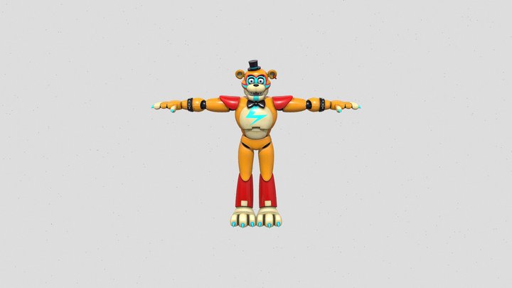 Glamrock Freddy Coldstorage Fnaf Hw2 3D Model