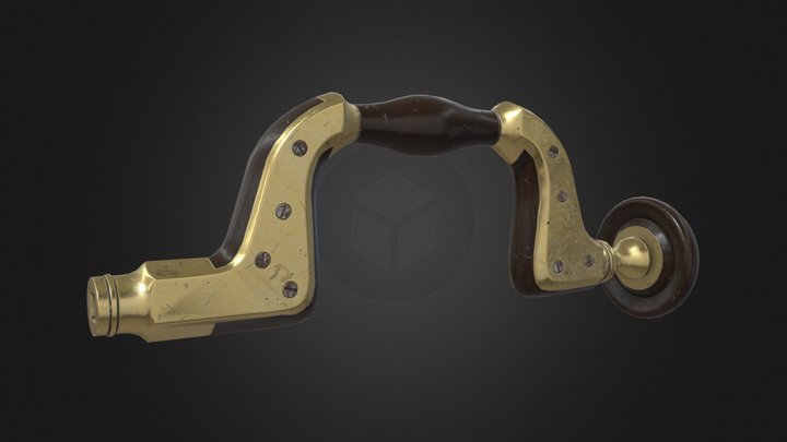 Old hand brace - GAP Tool assignment DAE 3D Model