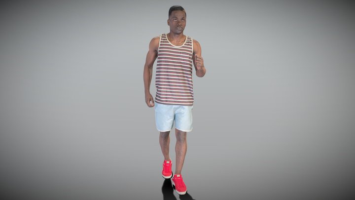 FREE DOWNLOAD Athletic African man walking 223