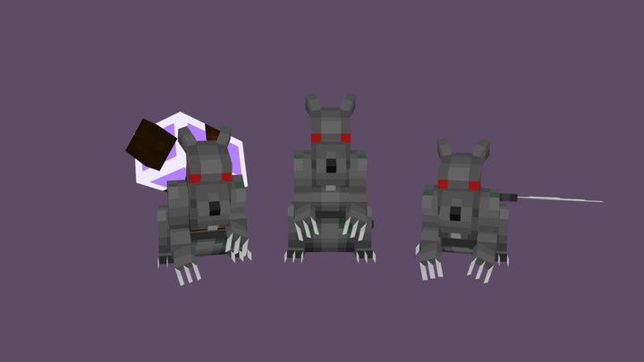 Corrupted Rat 3D Model