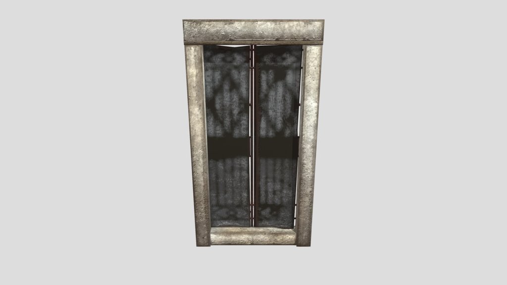Door Metal Old Stone