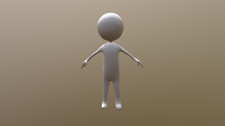 Stickman 3D model 3D Model