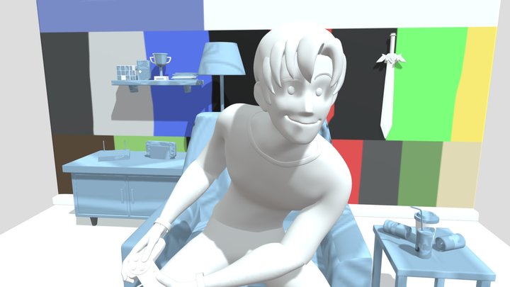Spongebob End of the month long animation projec 3D Model