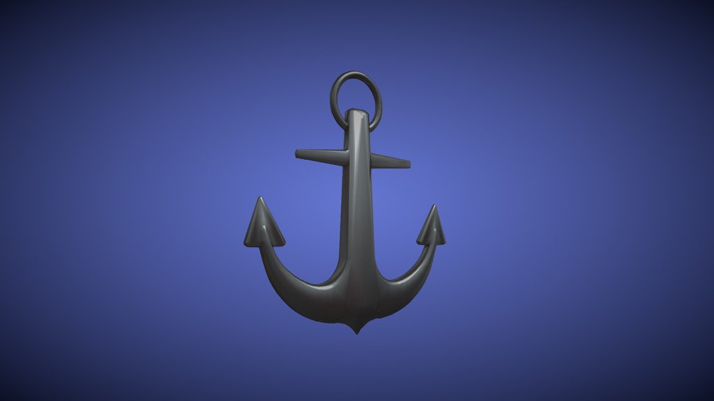 Anchor Glyph 3D Icons