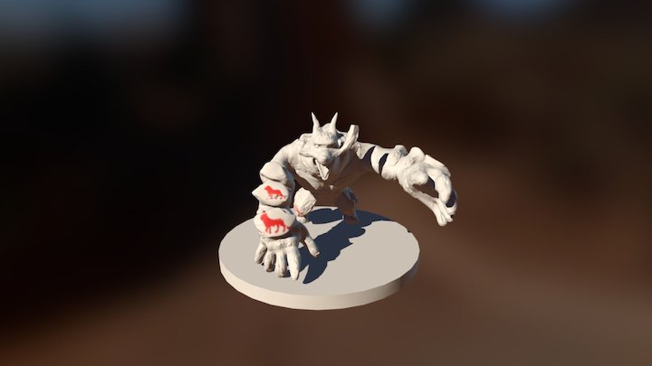 Monster Amubis 3D Model