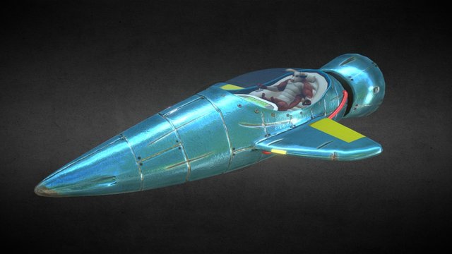 Spaceship + Minotaur 3D Model
