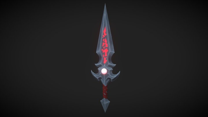 Stylized Dagger 3D Model