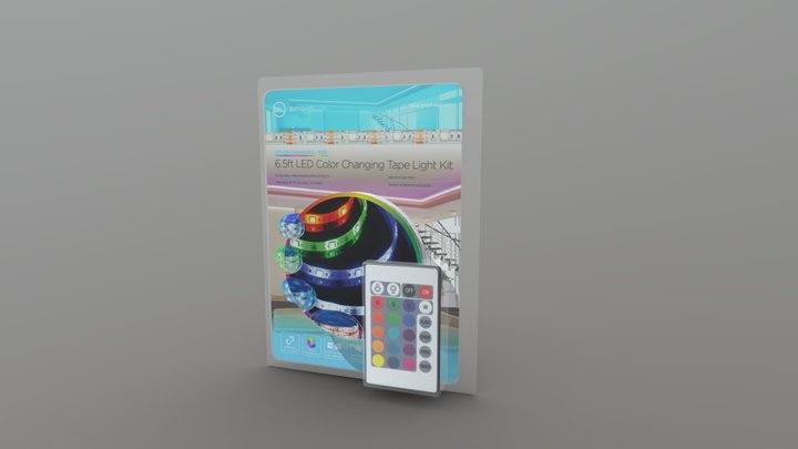 4-Strip Blister Pk Model 3D Model