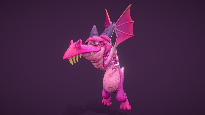 Goofy Dragon 3D Model