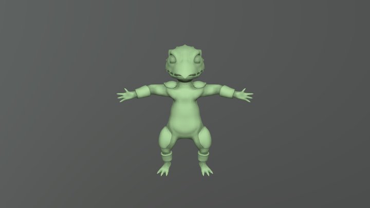 Lizard first version 3D Model
