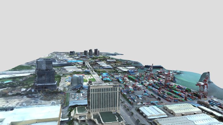 PHILIPPINES Cebu Port, Mandaue  + Radisson Hotel 3D Model