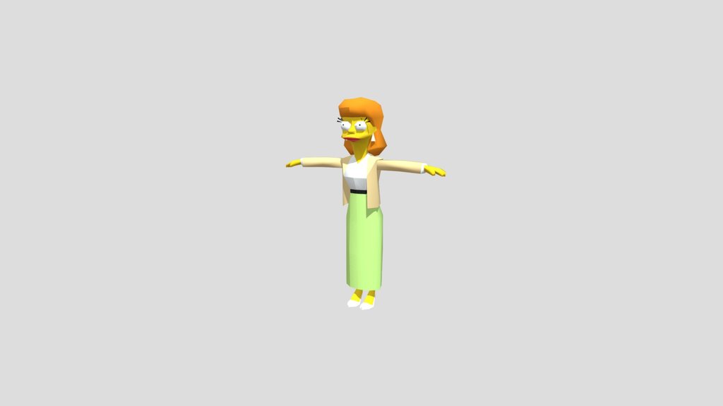 NPC Pedestrian Female 2-The Simpsons: Hit & Run
