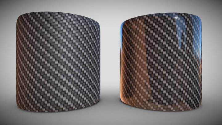Carbon Fiber - Tiling Texture 3D Model
