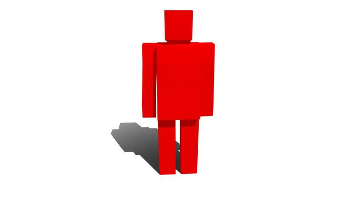 Low Poly Person 3D Model