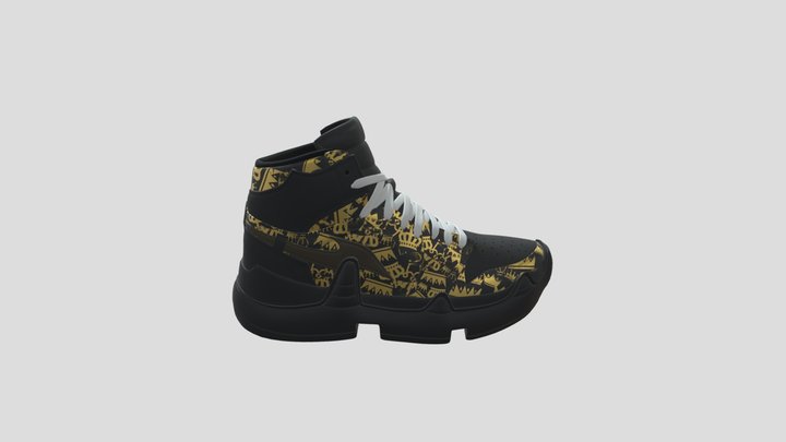 RTFKT-King Shoe (Black) 3D Model