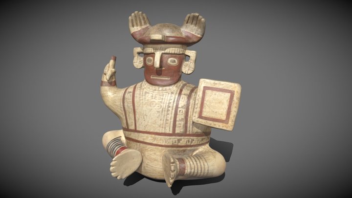 Cerámica Guerrero - Cultura Recuay 3D Model