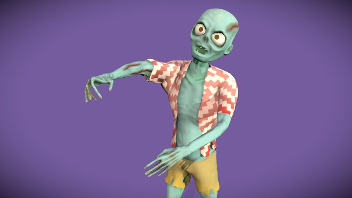 Stylized Zombie 3D Model