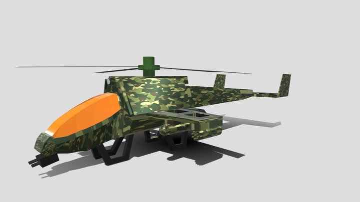 Raptor Helicopter 3D Model