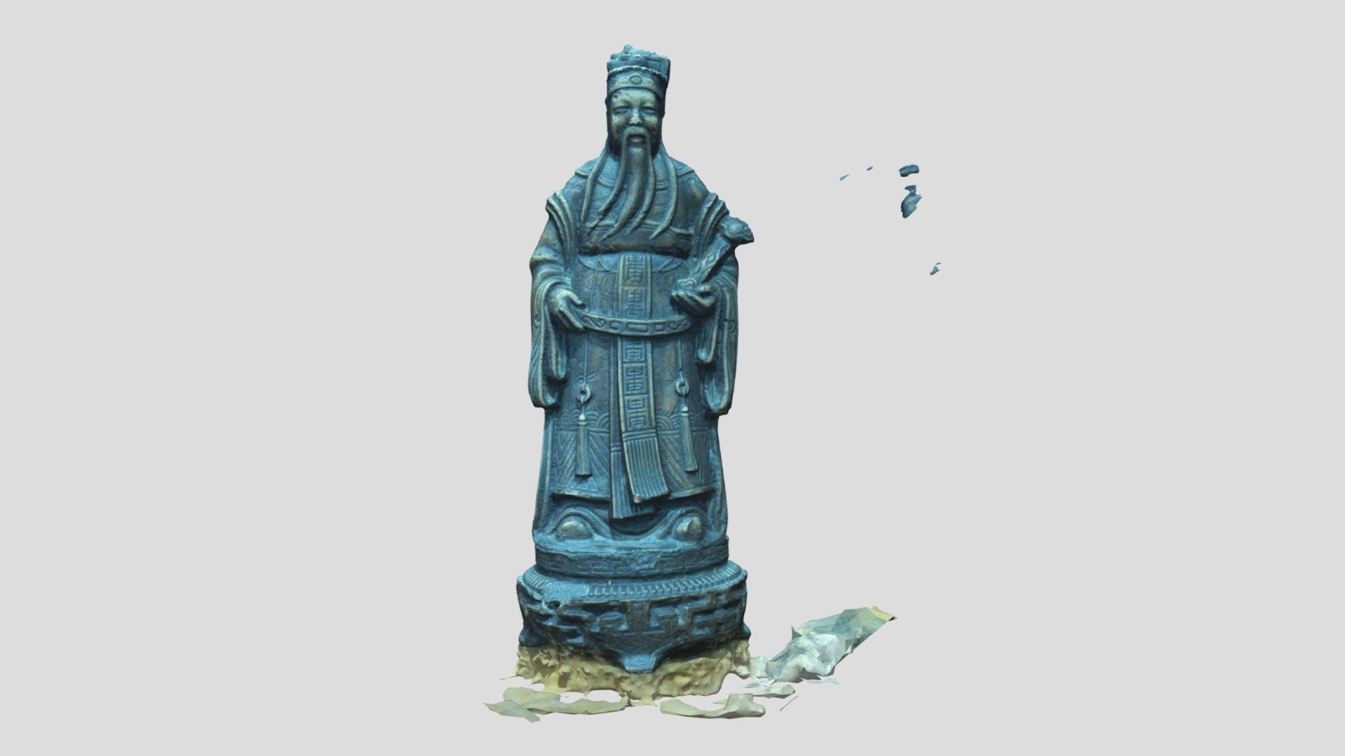 Caesar Statue Cultural Heritage using Scanner