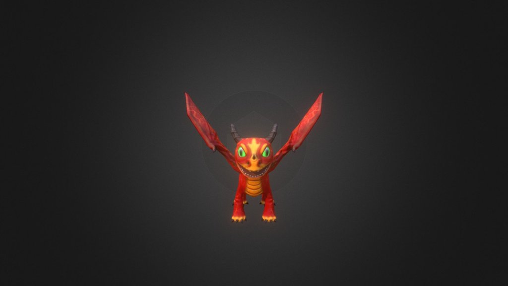 Dragon Red 01 - 3D model by disartix01 [f9b60d1] - Sketchfab