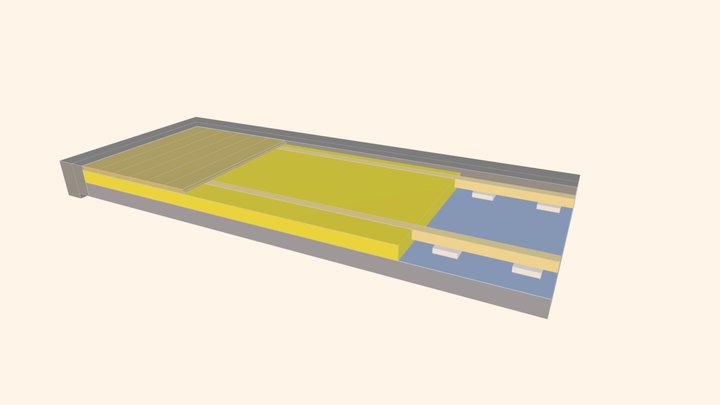 Gulvkonstruktion 3D Model