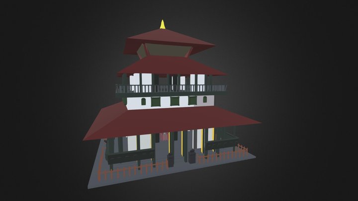 Kastamandav || Nepali Style Temple 3D Model
