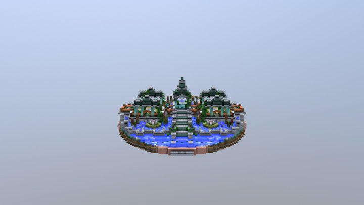 Ancient swamp tample 3D Model