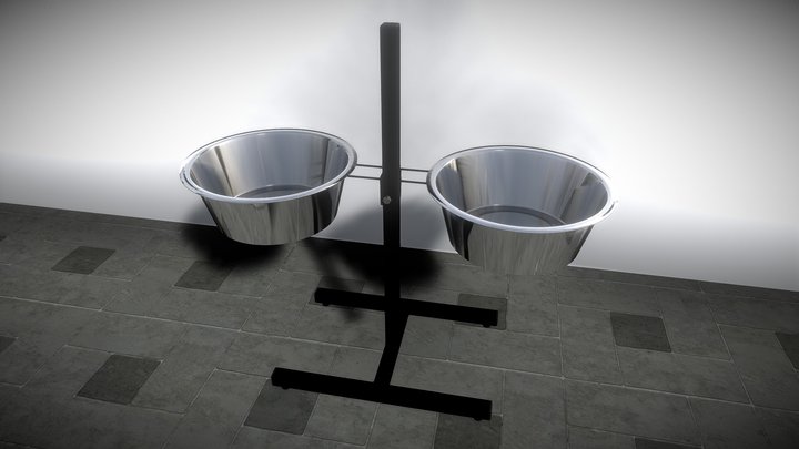 foodstand for large breed dogs 3D Model