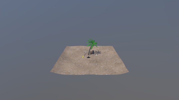 Root Buried Treasure 3D Model