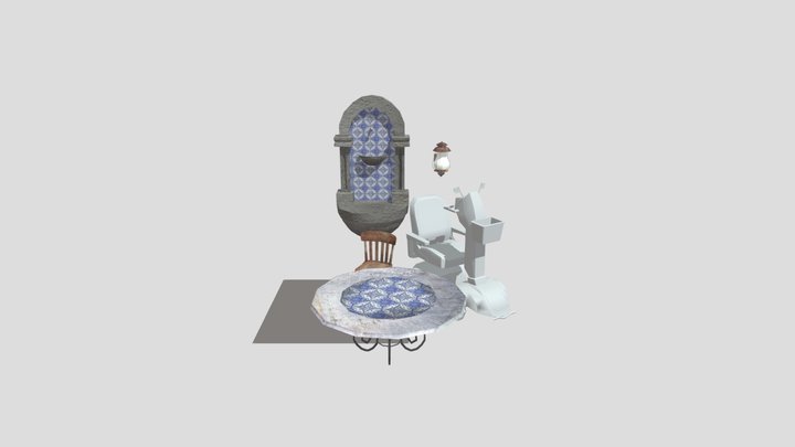 DAE 5 Finished props- Grandma's House 3D Model