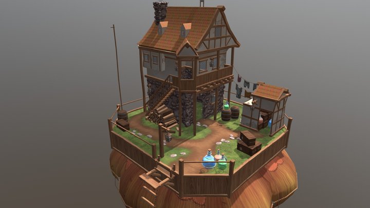 Andrews Floating Island Final (v10) 3D Model