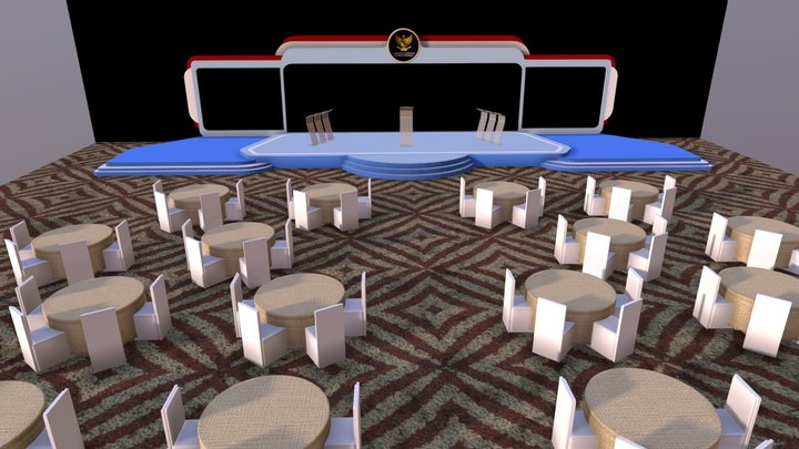 Stage Anugerah-Debat 3D Model